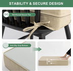 Summsun Outdoor Chair Cushions Set of 2, Faux Linen Patio Furniture Cushions - Image 4