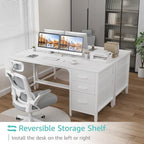 Lufeiya White Computer Desk - Image 4