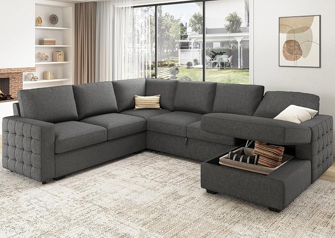HONBAY Sectional Sleeper Sofa - Image 8