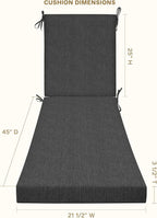 Honeycomb Outdoor Chaise Lounge Cushion - Image 2