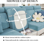 Couch Covers for 2 Cushion Sofa Pet Friendly Couch Cushion Covers Universal - Image 4