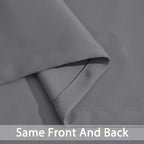 Yakamok Grey Room Darkening Curtains 42x63 inch Gray Grommet-Living Room | 2 - Image 5