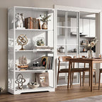 IDEALHOUSE Glass Display Cabinet 4-Tier, Curio Cabinets - Image 8