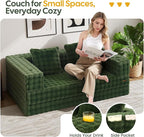 COMAX Futon Sofa Bed, 4‑in‑1 Convertible Sofa Bed, Folding Boneless Couches - Image 3