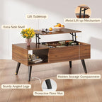 WLIVE Coffee Table for Living Room, Lift Top Coffee Table - Image 4