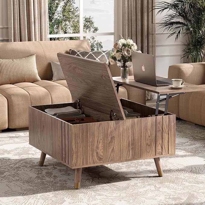 SULIVES Lift Top Coffee Table - Image 6