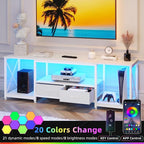 GYIIYUO TV Stand with Fabric Drawer - Image 4