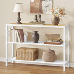 Hoctieon Industrial Console Table, 3 Tier Entryway Tables, Hallway Desk - Image 3