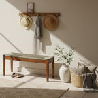 Solid Wood Acacia Indoor Bench by AVCONNECT