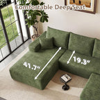 95" Cloud Sectional Couch U-Shaped Chaise - Image 5