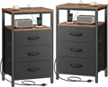 Huuger Nightstands Set of 2, 27.6 Inch End Tables by Huuger