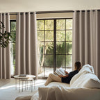 NICETOWN Vintage Faux Linen Weave Flax Thermal Curtains - Image 8