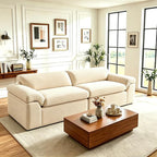 Vesgantti 118" Modular Sectional Couch, Comfy Corduroy Upholstered Cloud Couches by Vesgantti