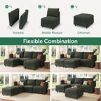 HONBAY Modular Sectional Sofa - Image 4