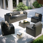 Aoxun 7 Piece Patio Furniture Set, Outdoor Sectional Sofas by Aoxun
