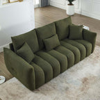 Antetek 78" Modern Sofa Couch, Comfy Deep Seat Teddy Cloud Sofa, Upholstered - Image 9