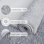 Chicrug Soft Runner Rugs for Bedroom Living Room Plush Fluffy Rug 2x8 | Shag - Image 6