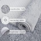 Chicrug Soft Runner Rugs for Bedroom Living Room Plush Fluffy Rug 3x8 | Shag - Image 6