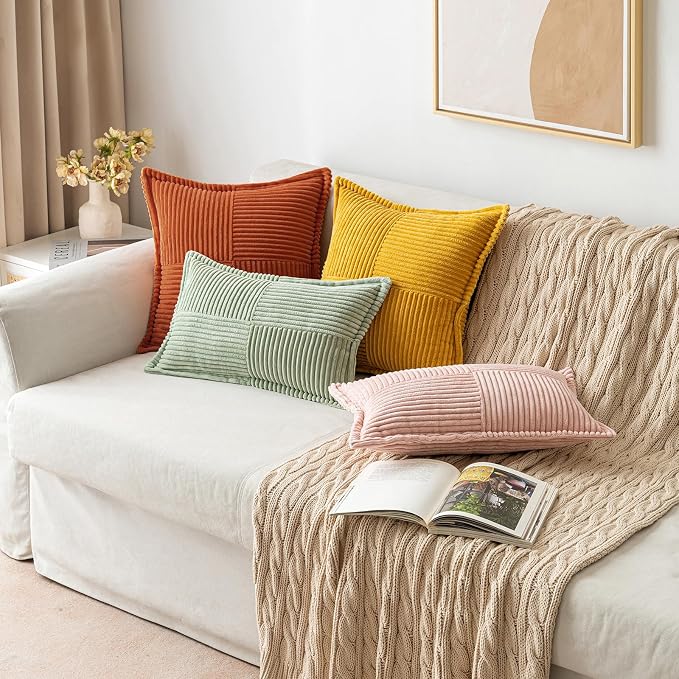 MIULEE Fall Burnt Orange Decorative Throw Pillow Covers - Image 4