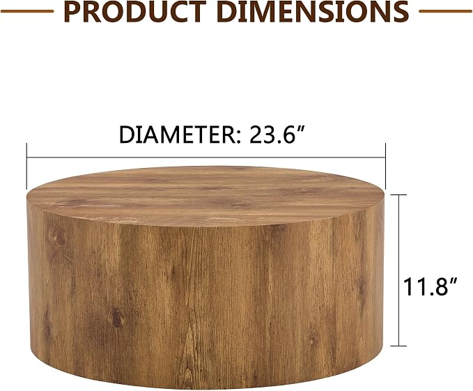 23.6'' Modern Round Coffee Table - Image 2