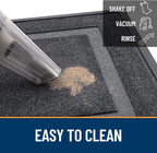 OLANLY Front Door Mat Outside 47x17, All-Season Heavy-Duty Rubber Doormat | Grey - Image 6