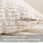 Aegero Pack of 2 Corduroy Decorative Throw Pillow Covers 22x22 Inch - Image 3