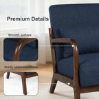 Mid Century Accent Chair, Comfy Arm Chair - Image 6