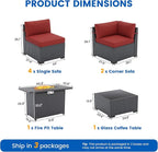 8 Piece Patio Furniture Set - Image 8