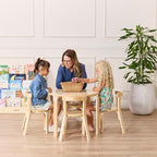 ECR4Kids Bentwood Table and Curved Back Chair Set, Kids Furniture - Image 9