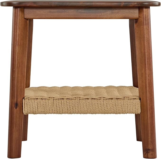 Alaterre Furniture Calais 2-Tier Solid Wood End Table - Image 9