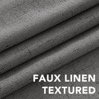 H.VERSAILTEX Linen Curtains 100% Blackout Curtains - Image 4