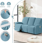 TAOCOCO Recliner Sofa Covers 8-Pieces Stretch Large Couch Covers - Image 3