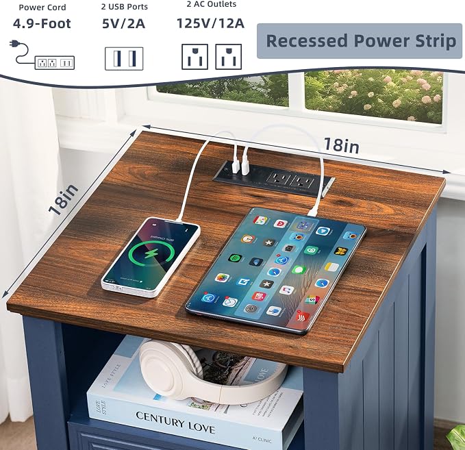 Joaxswe 18" Farmhouse Night Stand - Image 2