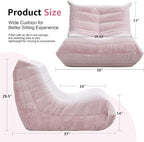 Bean Bag Chairs for Adults Giant Bean Bag Chair Memory Foam BeanBag Chair Bean - Image 2