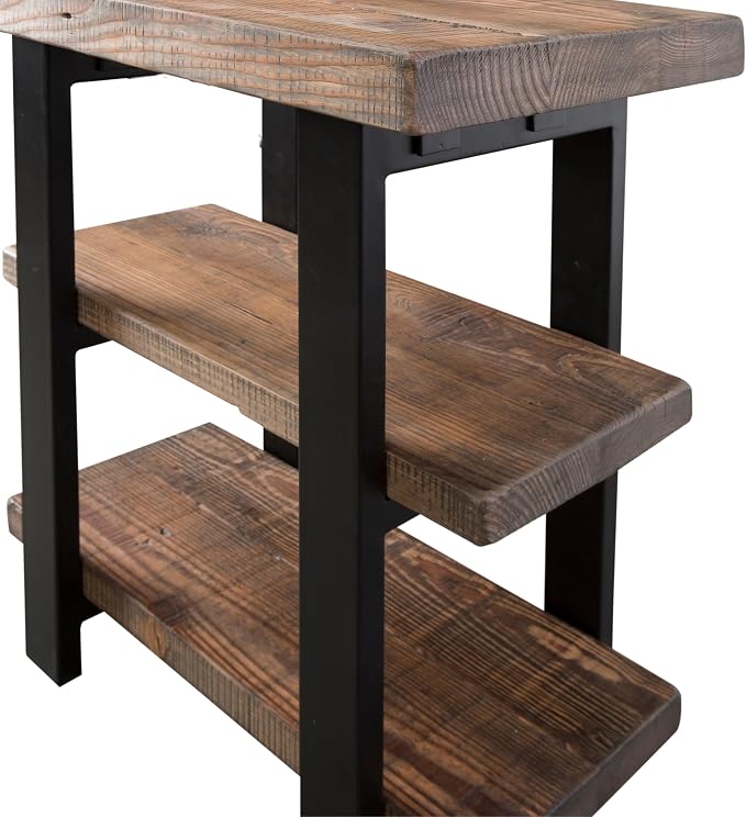 Alaterre Furniture Pomona Living Room 3-Tier Solid Wood End Table - Image 10