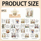 4 Sheets Rub on Transfers for Crafts, Gardens and Butterflies Furniture - Image 2