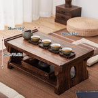Japanese Solid Wood Tatami Tea Table, Low Coffee Table - Image 3