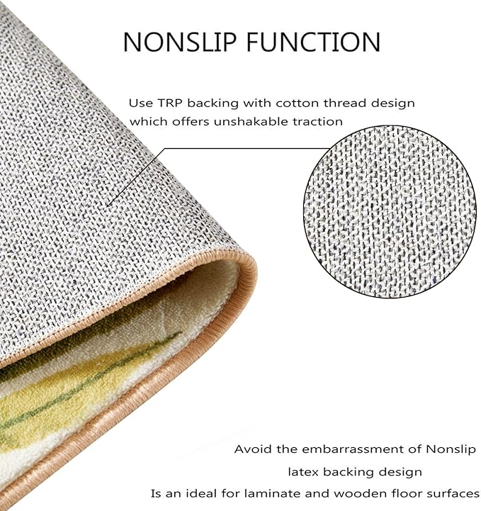 RoomTalks Boho Cute 3x5 Small Area Rugs Washable, Modern Abstract Geometric - Image 4