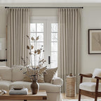 Extra Wide Curtains 90 Inches Long 60 Inch Width Burlywood Birch | Light - Image 8