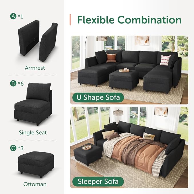 HONBAY Modular Sectional Sofa - Image 5