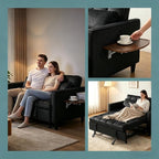 4 in 1 Convertible Sofa Bed, Pull Out Couch - Image 8