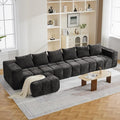 160" Boneless Couch, Oversized Cloud L Shaped Couch, Modular Sectional Sofa by CACFTII
