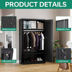 Letaya Metal Wardrobe Cabinets - Image 7