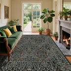 4x6 Area Rug for Bedroom Beside Rug, Laundry Room, Washable Non-Slip Low Pile - Image 2