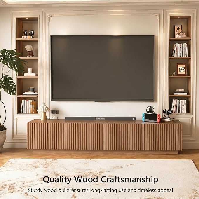 86.61" Mid-Century Modern TV Stand - Image 7