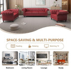 QHITTY 2 Piece Living Room Set, Sectional Chesterfield Sofa Chair Contemporary - Image 6