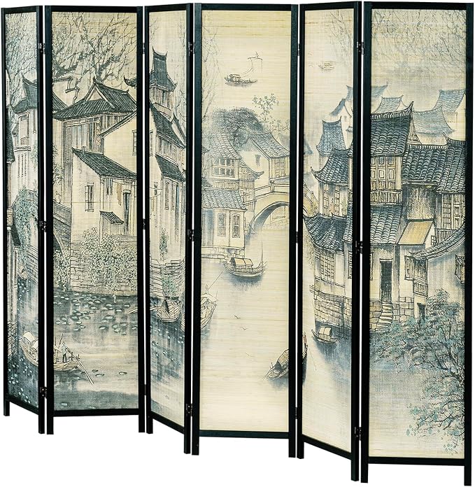 MyGift 6 Panel Room Divider Privacy Partition - Image 6