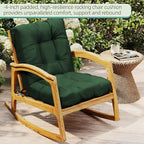 Outdoor Chair Cushions Set of 2, High Back Soft Seat Pad - Image 3