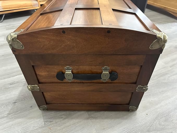 Steamer Trunk Hope Chest for Blankets, Amish Hand-Crafted in USA Maple - Image 7