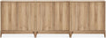 mopio Brooklyn Fluted Storage Cabinet, Modular Accent Buffet Sideboard by MopioInc